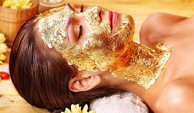 Золотая маска-пудра для лица