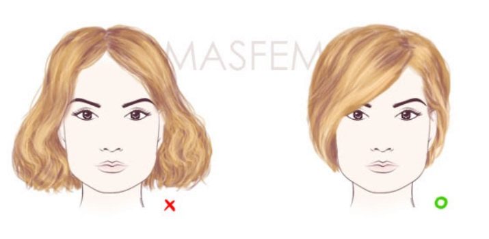 Как волосами уменьшить лицо