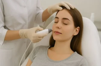 Аппаратная процедура для ухода за кожей в косметологической клинике